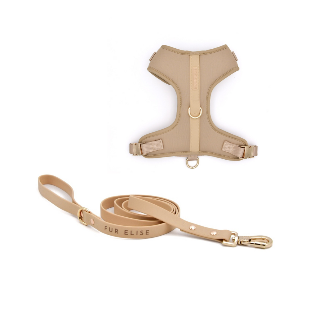 Elise Harness & Leash Bundle - Sand