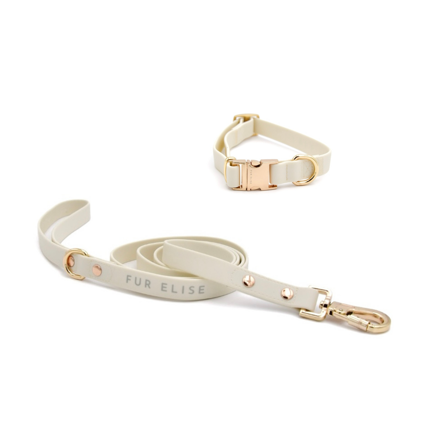 Elise Collar & Leash Bundle - Bone