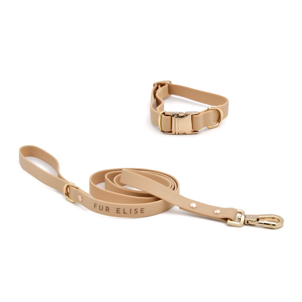 Elise Collar & Leash Bundle - Sand