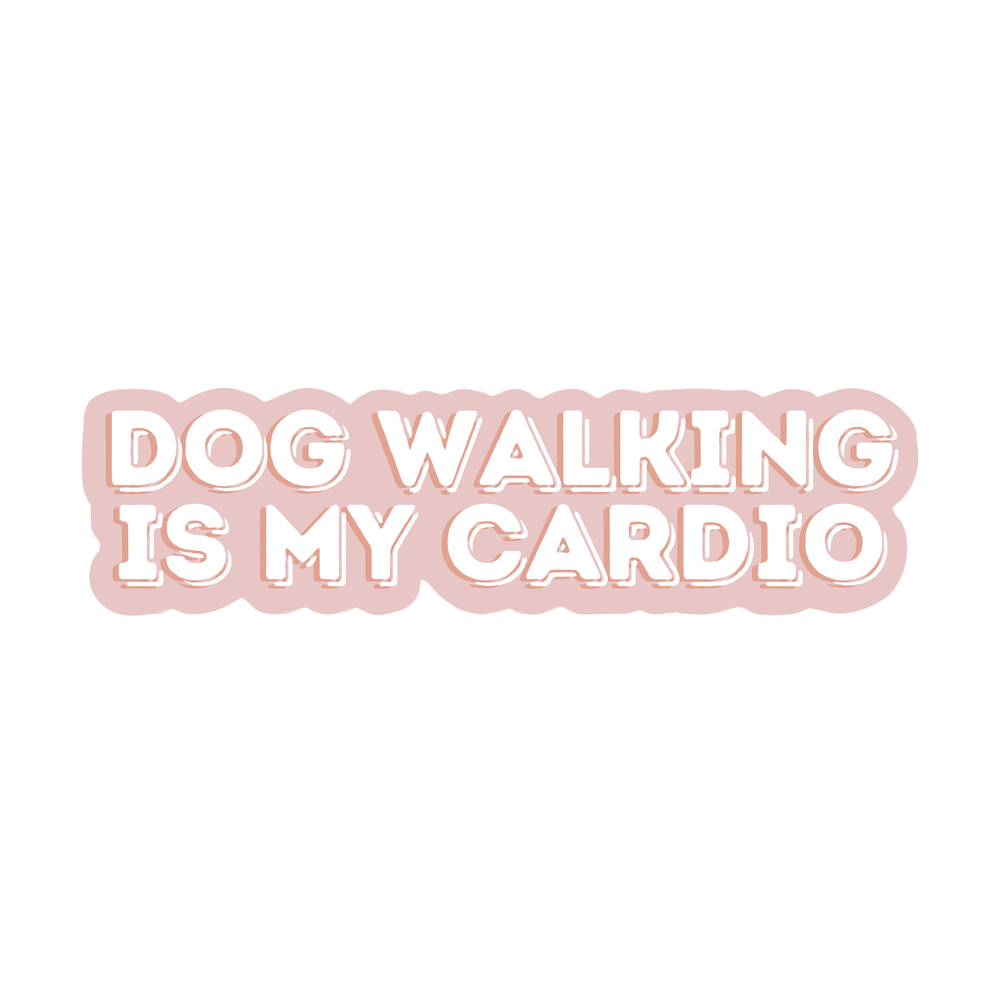 
                  
                    Dog Walking Is My Cardio Sticker - Fur Elise Pets
                  
                